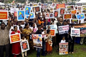 Malaysian Tamils protest