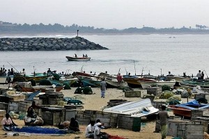 Harbour at the town of Hambantota