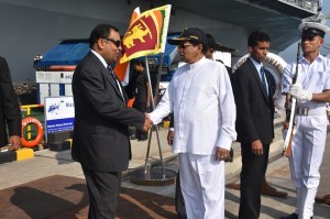 Maithripala Sirisena-INS Vikramaditya (1)