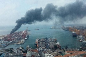 colombo-harbour fire