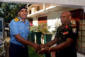 Major General Mahesh Senanayake and Captain Ashok Rao
