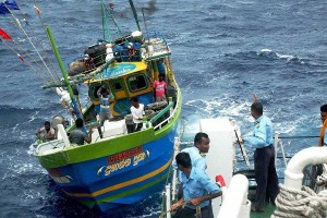 Sri Lankan fishermen arrested