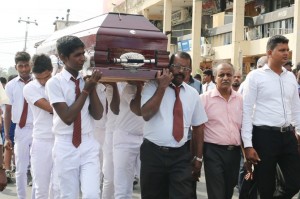 vinayagamoorthy funeral