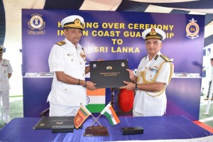 India hands over OPV to Sri Lanka