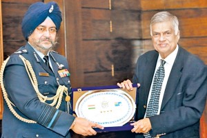 Air Chief Marshal Birender Singh Dhanoa - Ranil Wickremesinghe